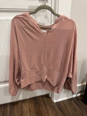 FP Beach Dusty Rose flowy Sleeve Top